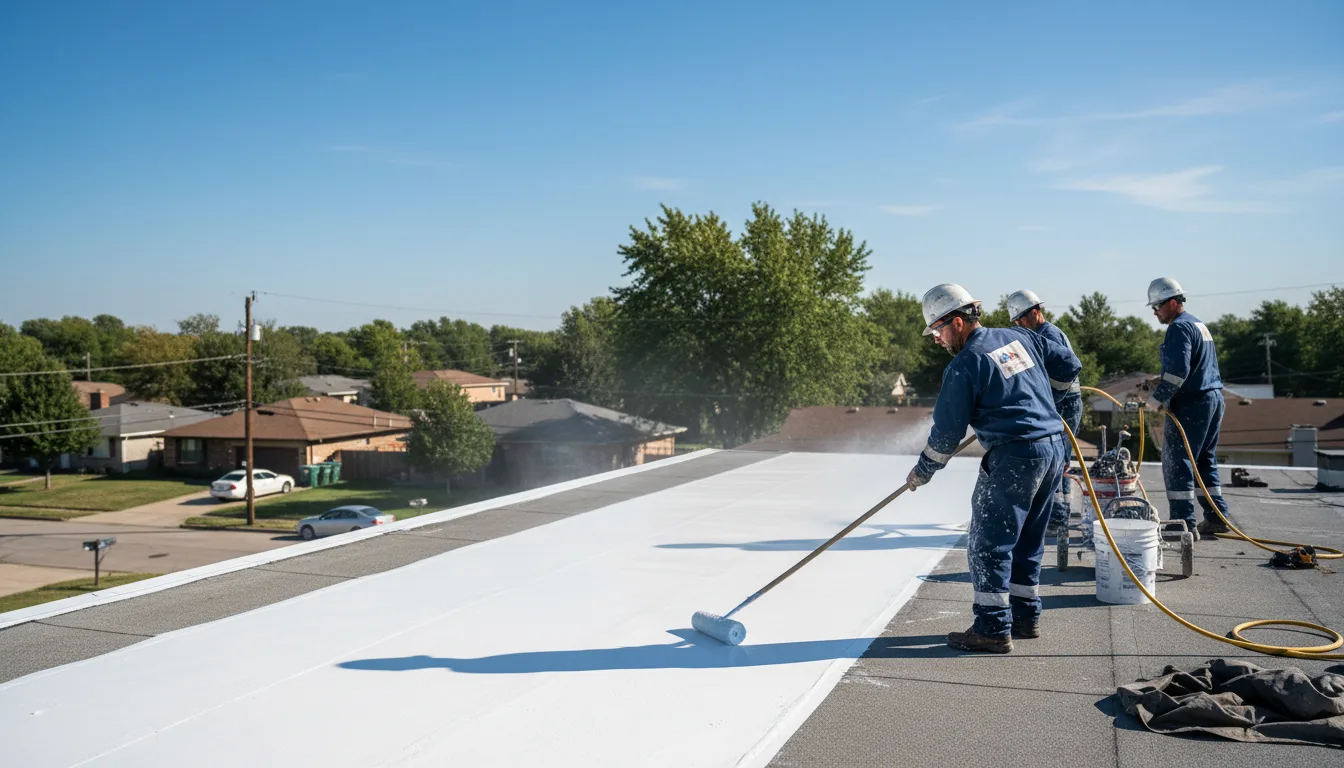Commercial roof coating in Saint Francisville, IL near me